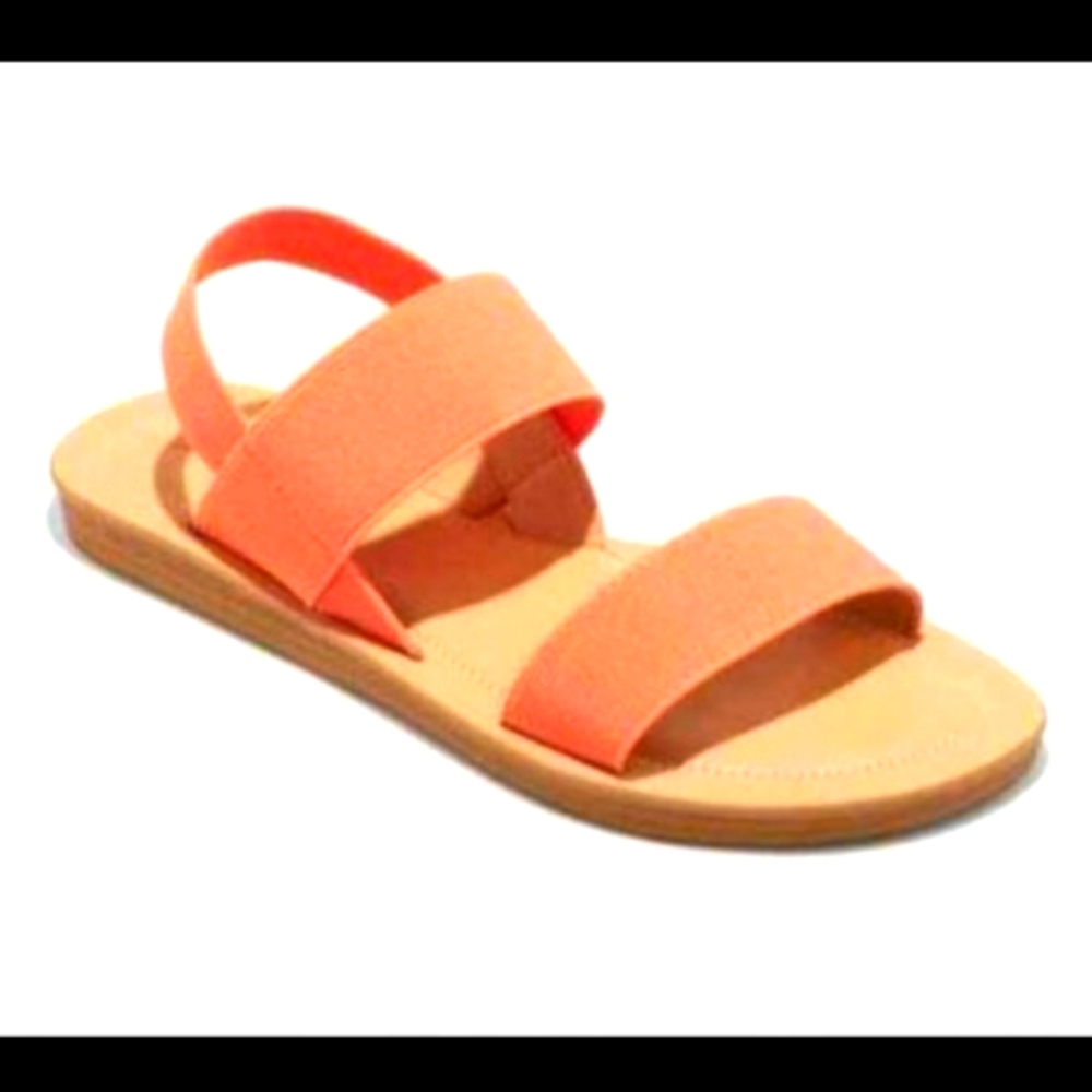 New Universal Thread Sandals Size 6  Adelaide Orange Elastic Flat